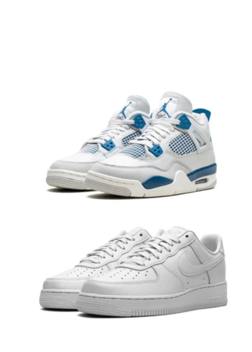 AIR JORDAN 4 “MILITARY BLUE” X AIRFORCE