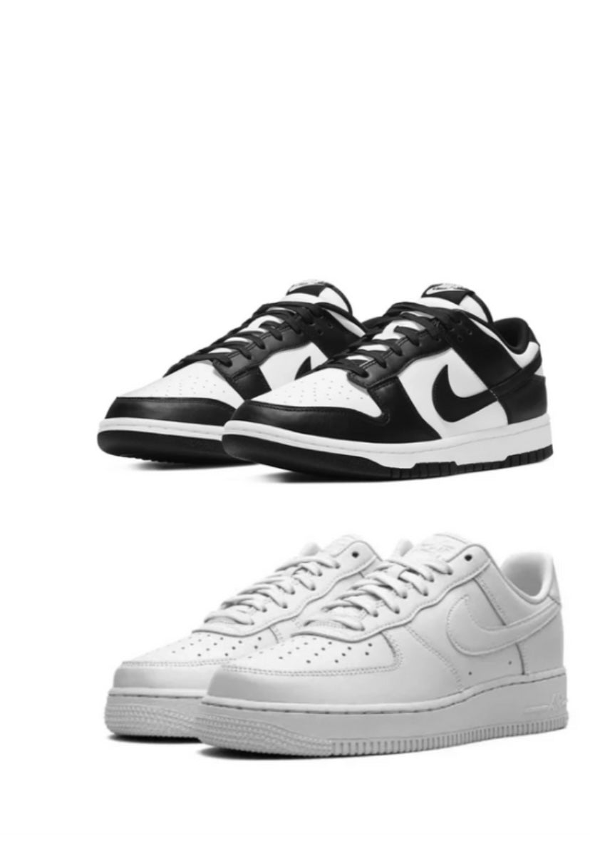 NIKE DUNK LOW “PANDA” X AIRFORCE 1 REGULAR PRICE