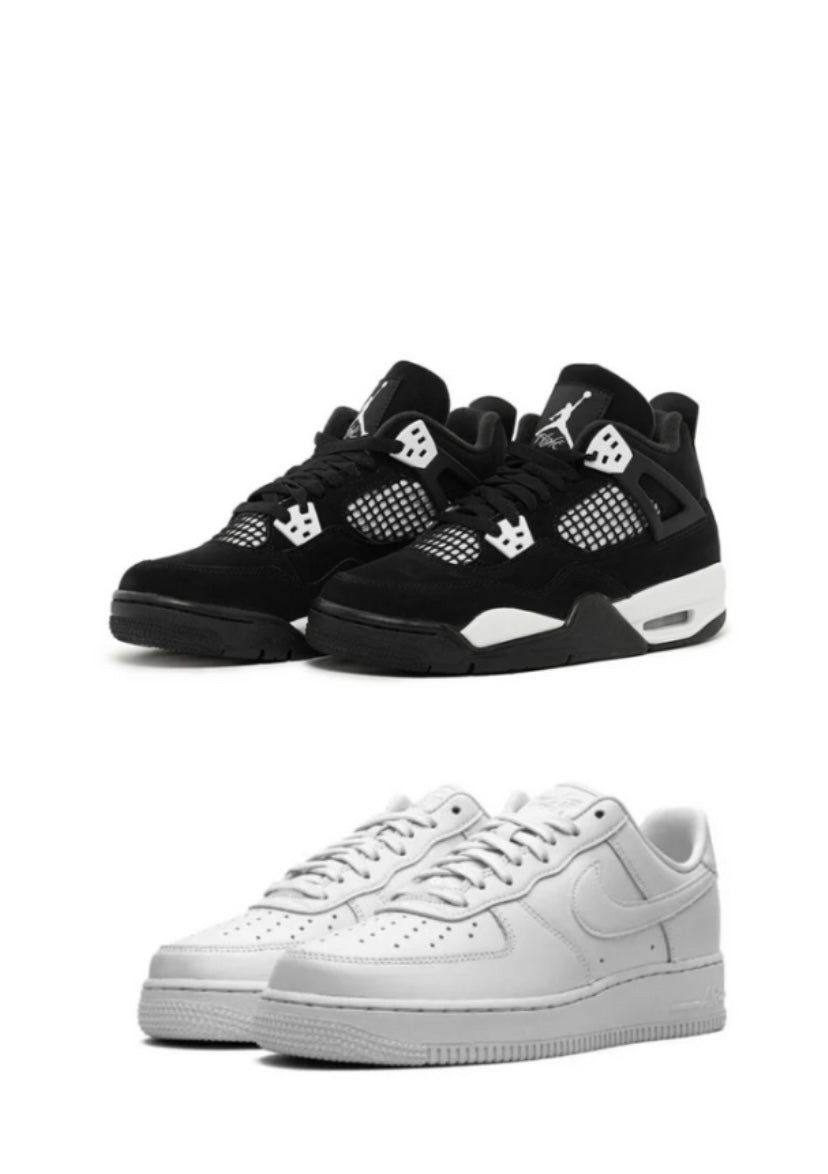NIKE JORDAN 4 “WHITE THUNDER” X AIRFORCE 1