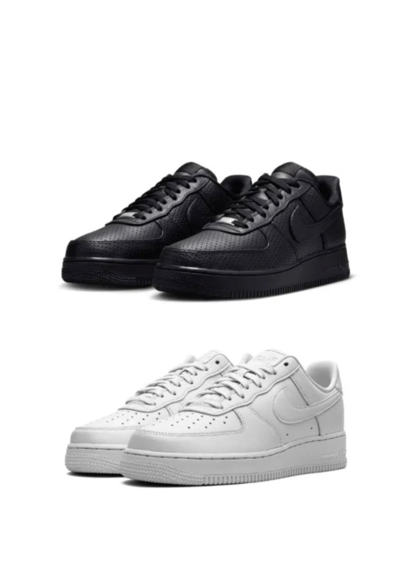 2 AIRFORCE 1S ( BLACK AND WHITE )