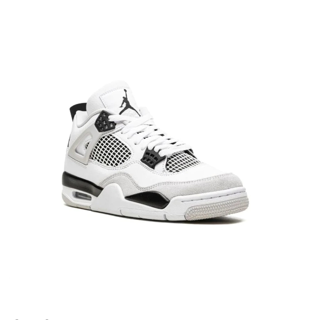 AIR JORDAN  4 RETRO "WHITE OREO " SNEAKERS