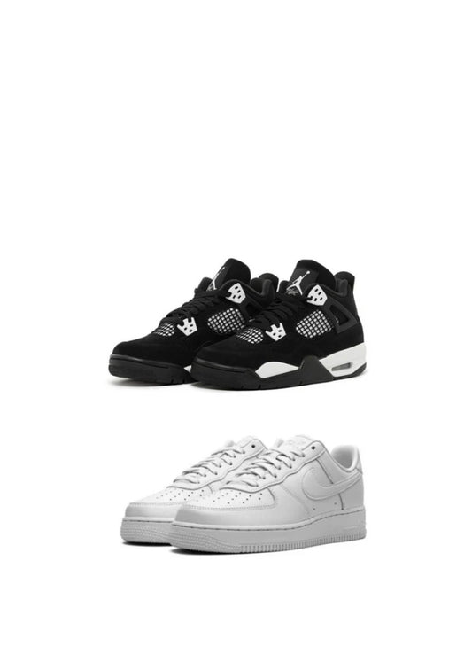 NIKE JORDAN 4 “WHITE THUNDER” X AIRFORCE 1