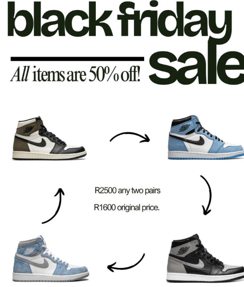 Any 2 Jordan 1’s