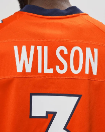 NFL DENVERR BRONCOS RUSSELL WILSON 3 HOME GAME JERSEY