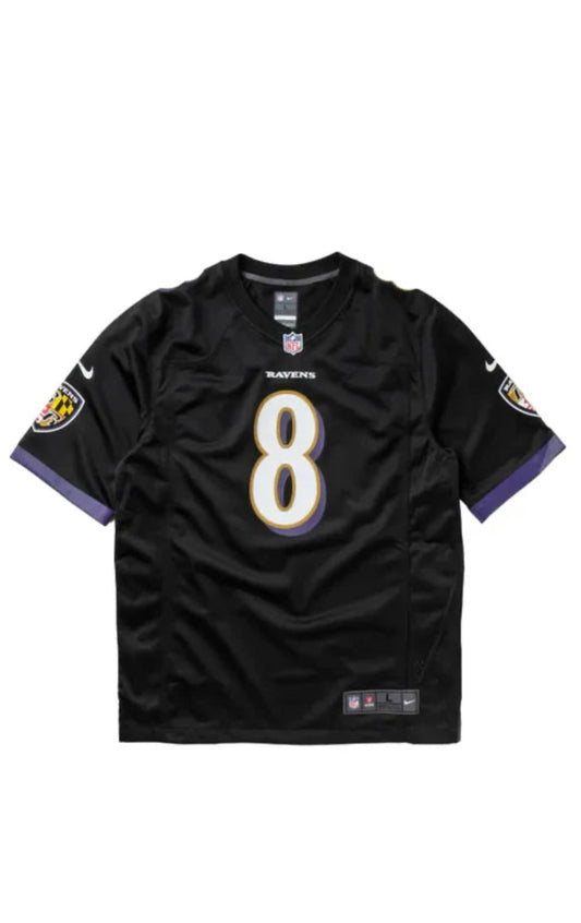 NFL BALTIMORE RAVENS ALTERNATE GAME JERSEY LAMAR JACKSON #8